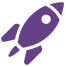 Rocket with solid fill